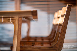 Casares Teak Dining Chair at dinning table