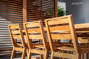 Casares Teak Dining Chair at dinning table