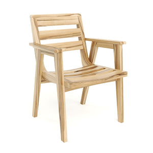 Casares Teak Dining Chair with Armrest