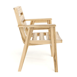 Casares Teak Dining Chair with Armrest