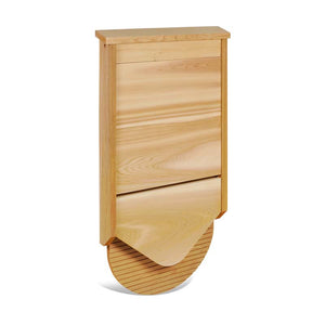Front angle photo of the Cascade single chambered bat house from BatBNB