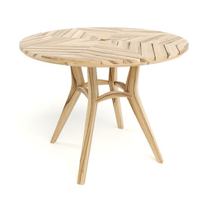 Chontales Round Teak Dining Table