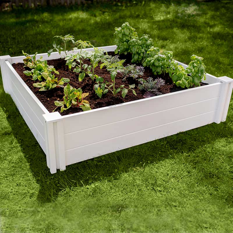 Classic 4x4x11 Garden Bed | BPA Free Vinyl Garden Bed - Free Shipping