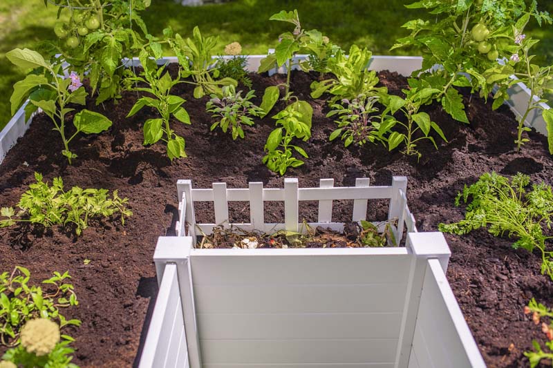 Keyhole Composter Classic 6x6 Keyhole Composting Garden | Large Garden Bed - Free Shipping