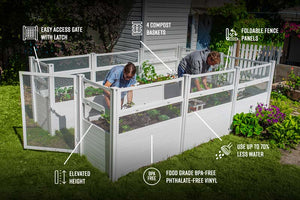 Classic 8x12 Keyhole Composting Garden Diagram