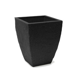  Impressions Creekside Square Planter Black