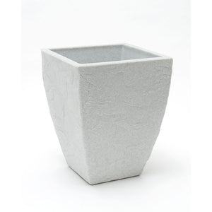  Impressions Creekside Square Planter White