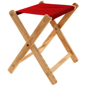 The Deluxe lightweight Folding Stool in red