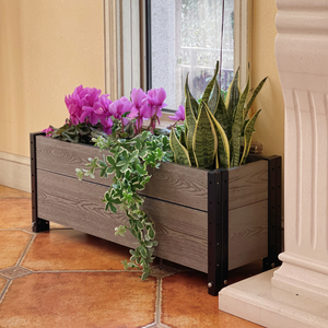Footed Trough Planter Indoors