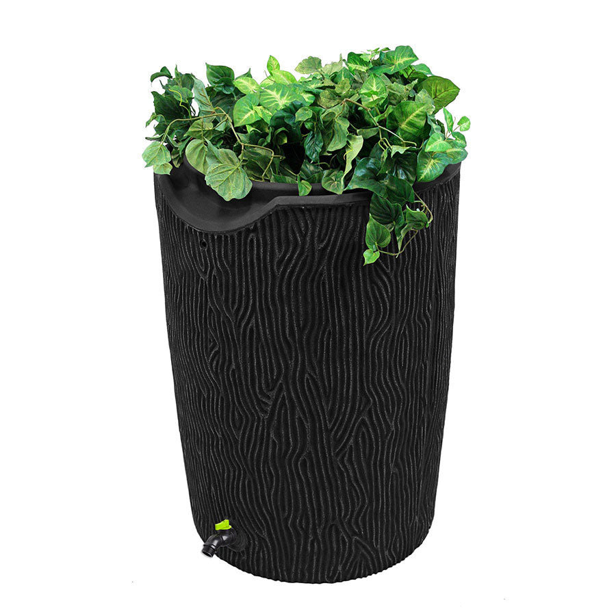 50 gallon plastic planter Impressions Eco Bark 50 Gallon Rain Saver