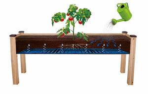 Elevated Cedar Planter (23" x 72" x 30") diagram