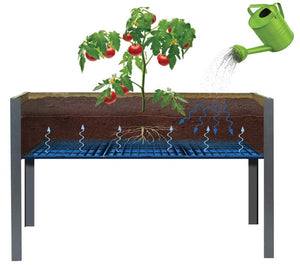 Elevated Spruce Planter (21" x 47" x 30") diagram