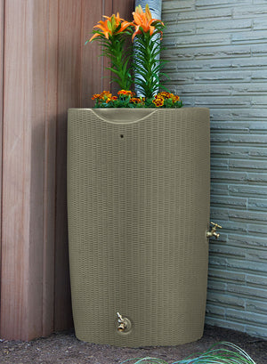 Impressions Bali 50 Gallon Rain Saver Flower top