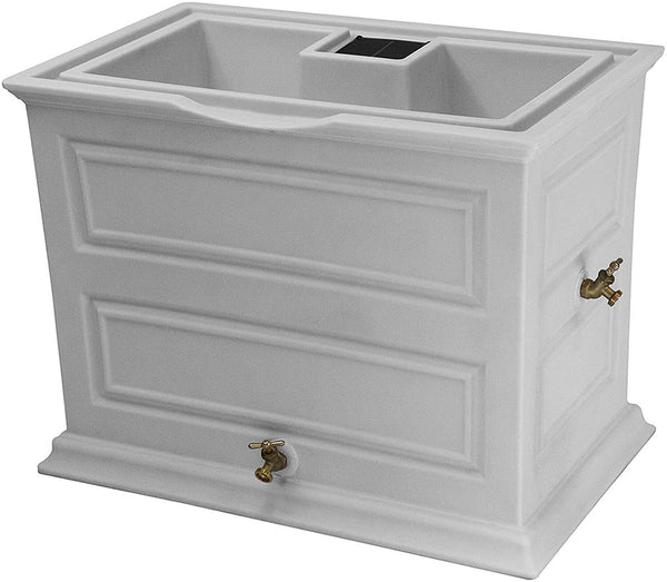 Savannah Elevated Garden Rain Saver Decorative Rain Barrel Free