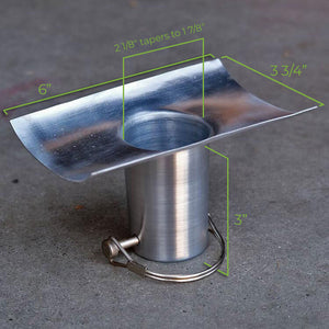 Half Round Installation Kit dimension diagrams