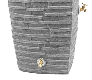 Impressions Riverwalk 50 Gallon Rain Saver spigots in Dark Granite
