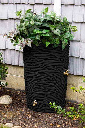 Impressions Palm 50 Gallon Rain Saver black