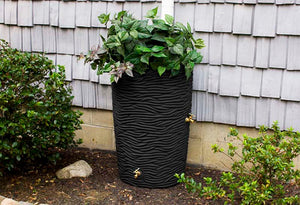 Impressions Palm 50 Gallon Rain Saver Black
