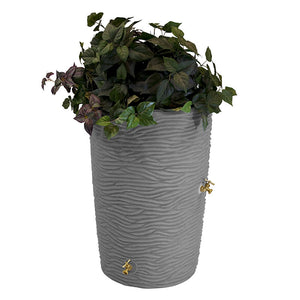 Impressions Palm 50 Gallon Rain Saver Dark Granite