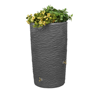 Impressions Palm 65 Gallon Rain Saver Dark Granite