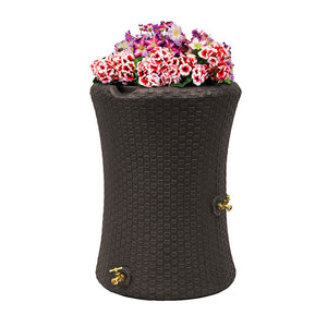 Impressions Nantucket 50 Gallon Rain Saver Dark Brown