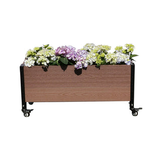 Trough Planter with Wheels 