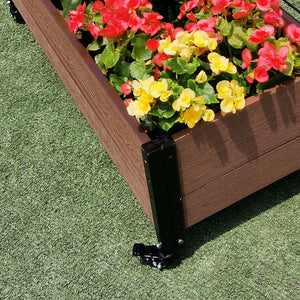 Deckside Planter with Wheels & Trellis 