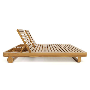 Miramar Teak Double Chaise Lounge