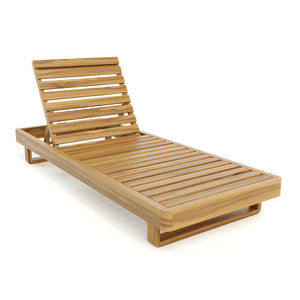 Miramar Teak Chaise Lounge