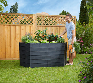 Modular Raised Garden Bed - Extension kit in a yard