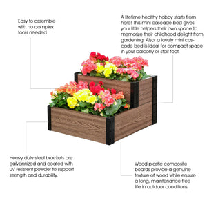 Mini Cascade Raised Garden Bed Description