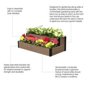 Cascade Wallside Raised Garden Bed description