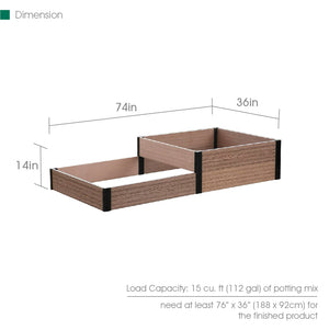 Terraced Raised Garden Bed Dimensions