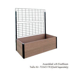 Premium Deckside Raised Garden Bed with Trellis