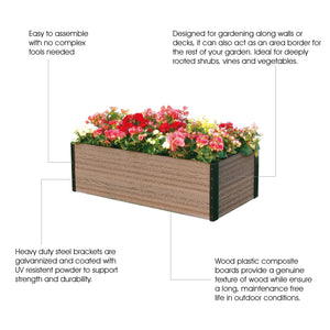 Premium Deckside Raised Garden Bed Description
