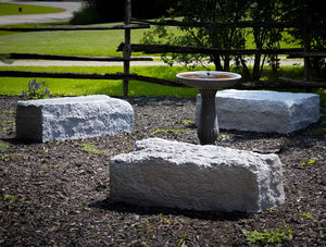 RTS Home Accents Extra-Large Landscape Rock used as seating