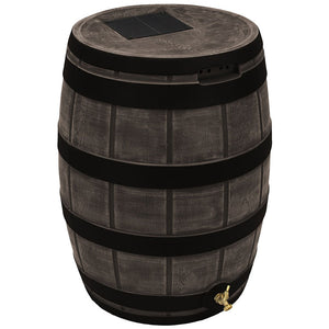50 Gallon Rain Vault with Darkened Ribs Oak