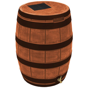 50 Gallon Rain Vault with Darkened Ribs Terra Cotta
