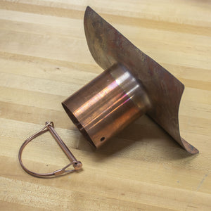 Rain Chain Large Half Round Copper
