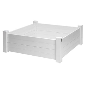 Garden Wizard Classic White Raised Bed Garden 