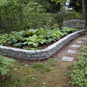 Rock Lock Raised Garden Bed - Curved Rock