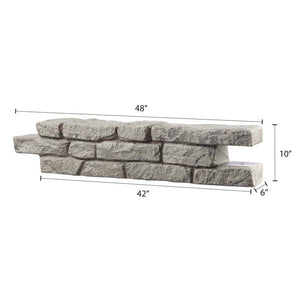 Rock Lock Raised Garden Bed - Straight Rock Dimensions