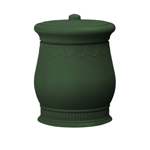 Savannah Urn Storage and Waste Bin Green