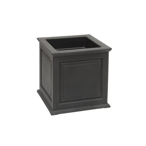 Savannah Planter 20-inch Square Box Black