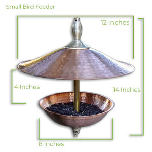 Easy Fill Copper & Brass Bird Feeder