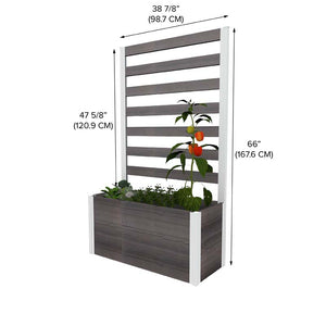 Urbana Small Parklette with Trellis dimensions