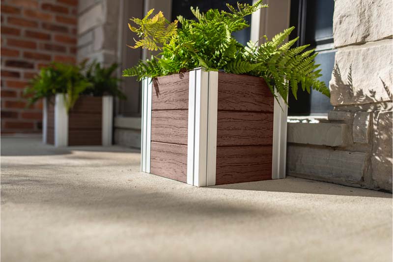 Urbana 12” Cube Planters in entryway