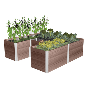 Urbana 6x6 Keyhole Composting Garden Espresso