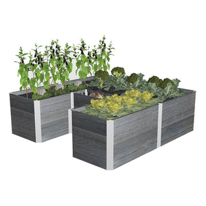 Urbana 6x6 Keyhole Composting Garden Slate
