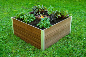 Urbana 4x4 Keyhole Composting Garden espresso